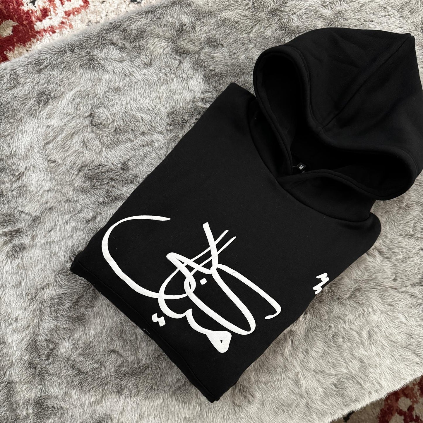 arabic script black hoodies